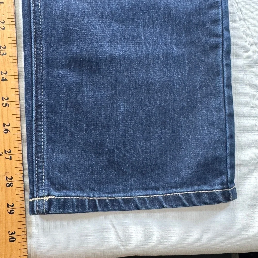 Maurices Womens Size 14 Regular Dark Wash Straight Leg Jeans Blue Denim